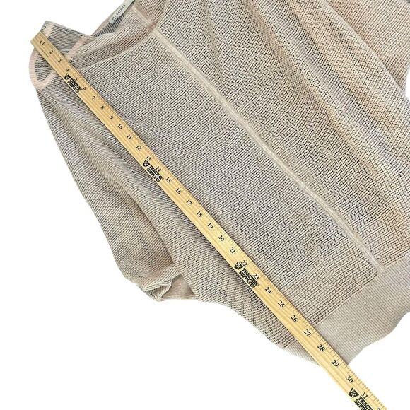 ALL SAINTS Bishi Cowl Neck Mesh Top Size S Beige Sheer - Picture 5 of 6